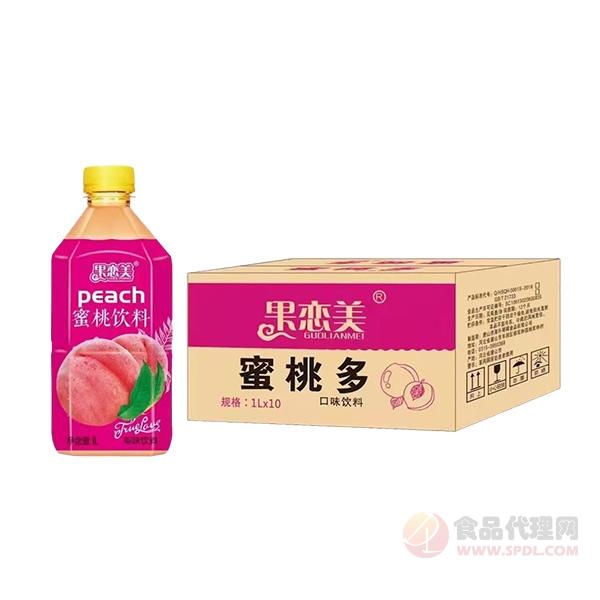 果恋美蜜桃饮料1Lx10瓶