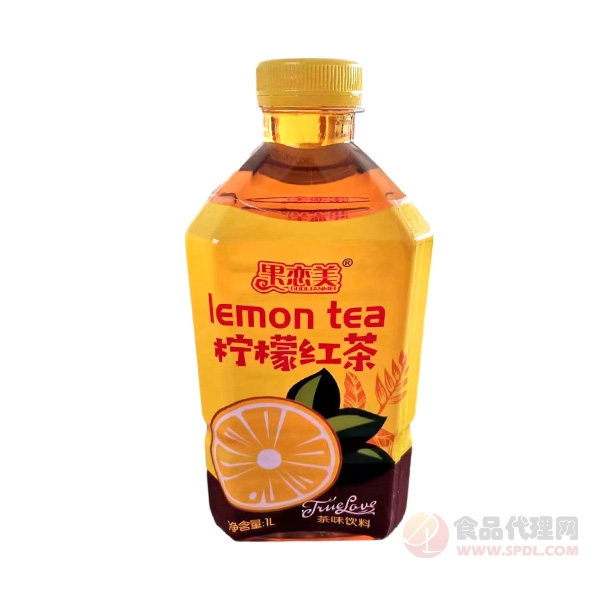 果恋美柠檬红茶茶味饮料1L
