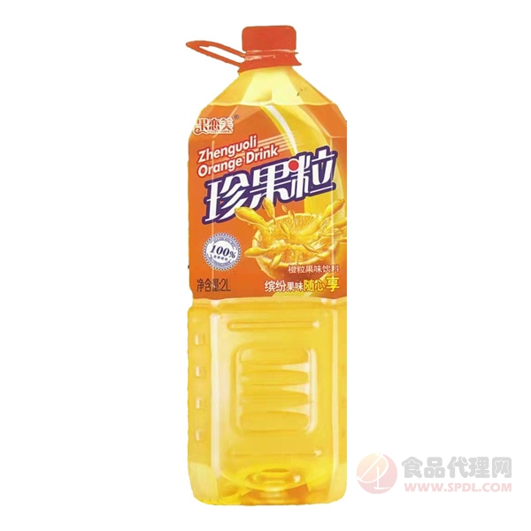 果恋美珍果粒橙粒果味饮料2L