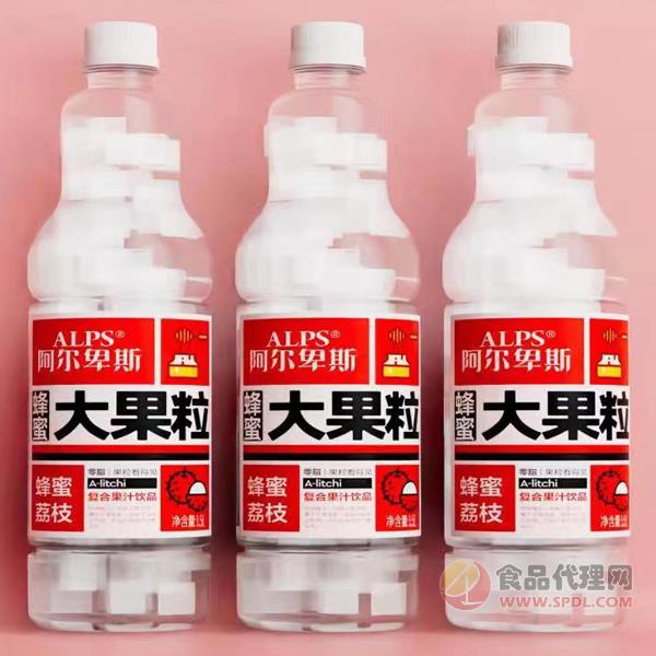 ALPS阿尔卑斯大果粒蜂蜜荔枝复合果汁饮品1.5L