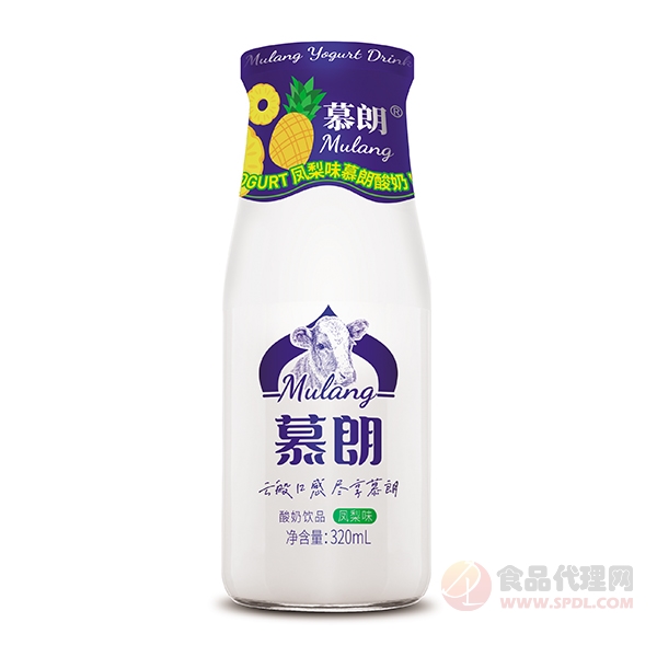 慕朗酸奶饮品凤梨味320ml