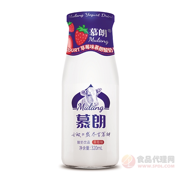 慕朗酸奶饮品草莓味320ml