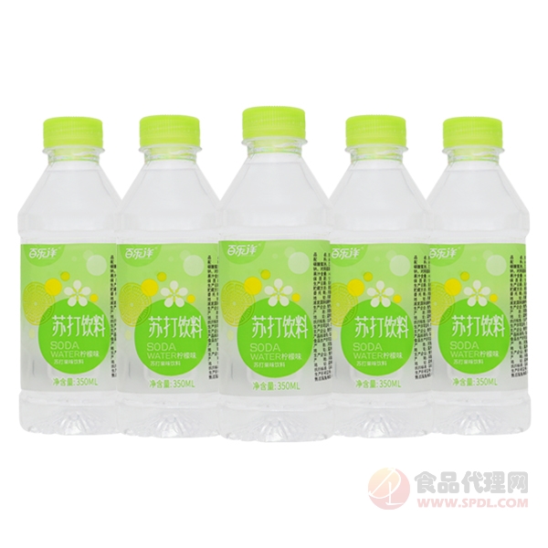 百乐洋柠檬味苏打水饮料350ml