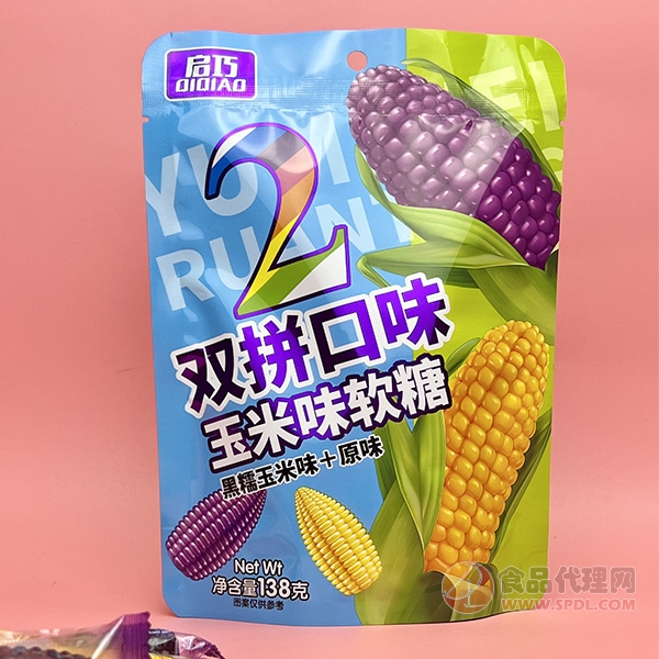 启巧双拼口味玉米味软糖138g