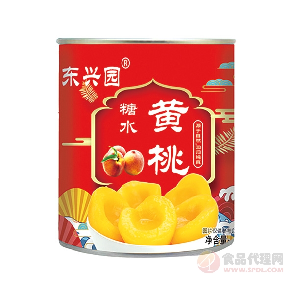 东兴园糖水黄桃820g