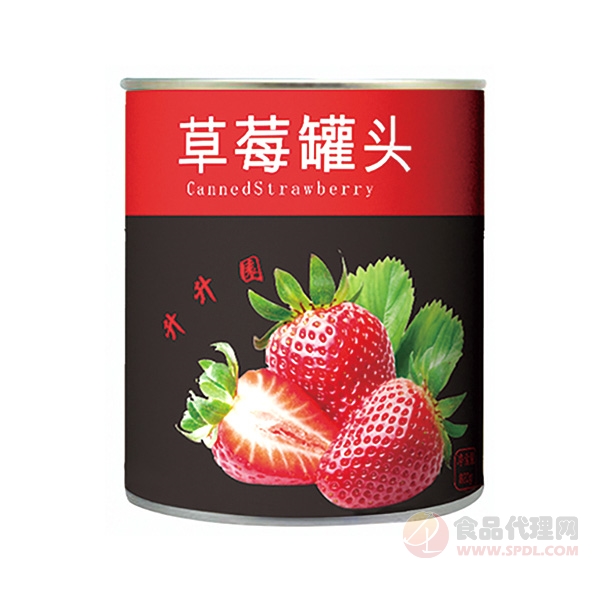 升升园草莓罐头820g