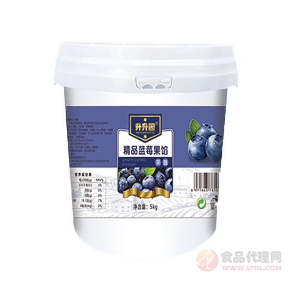 升升园精品蓝莓果馅5kg