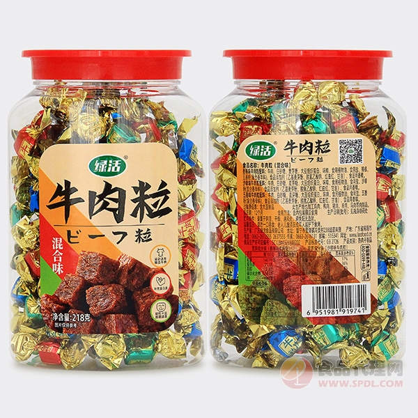 绿活牛肉粒混合味218g