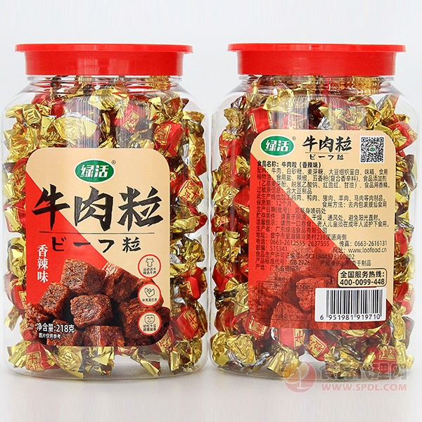 绿活牛肉粒香辣味218g