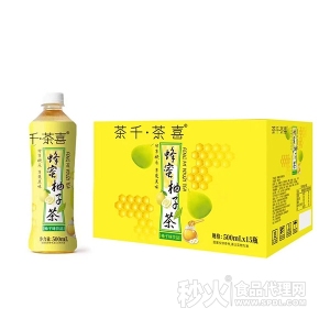 茶千•茶喜蜂蜜柚子茶500mlx15瓶