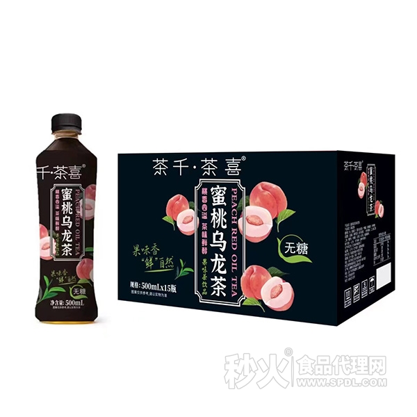 茶千•茶喜蜜桃乌龙茶500mlx15瓶