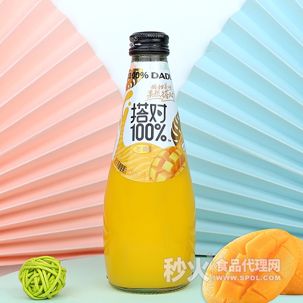 搭对芒果复合乳酸菌果汁饮料瓶装