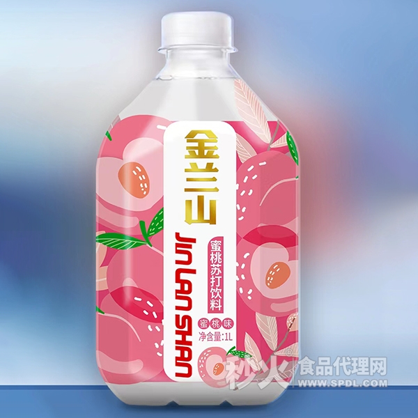 金兰山蜜桃苏打水饮料1L