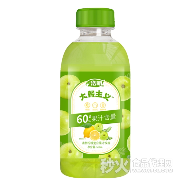 浩明大餐主义油柑柠檬复合果汁饮料500ml