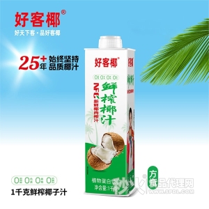 好客椰鲜榨椰汁植物蛋白饮料1kg
