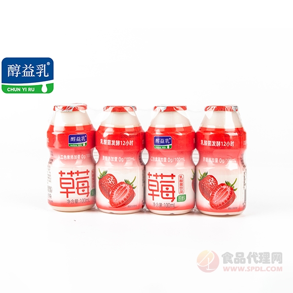 醇益乳草莓乳酸菌饮品100ml