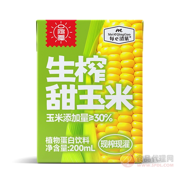 每e清菓生榨甜玉米汁200ml