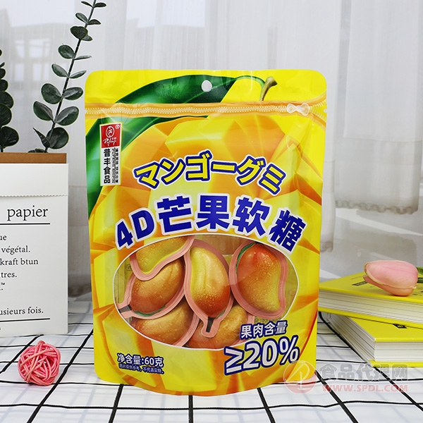 普丰食品4D芒果软糖60g