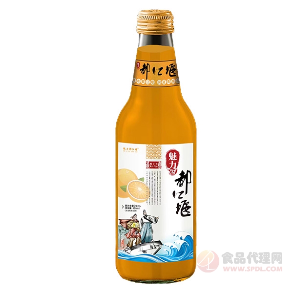 魅力都江堰橙子味汽水358ml