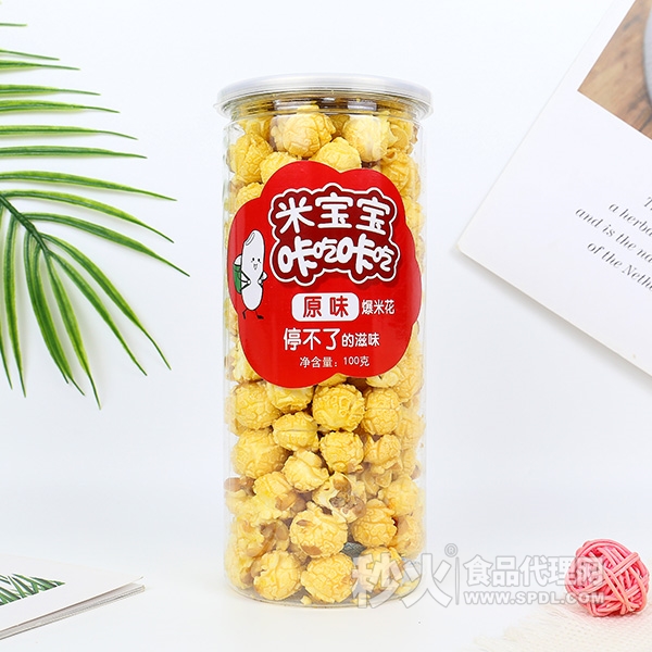 米宝宝咔吃咔吃原味爆米花100g