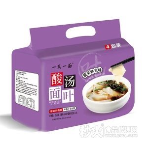 一天一面酸汤面叶紫菜虾米味360g