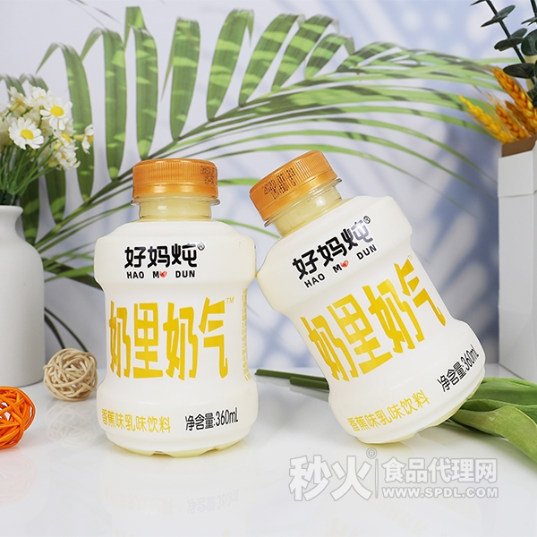 好妈炖奶里奶气香蕉味乳味饮料360ml