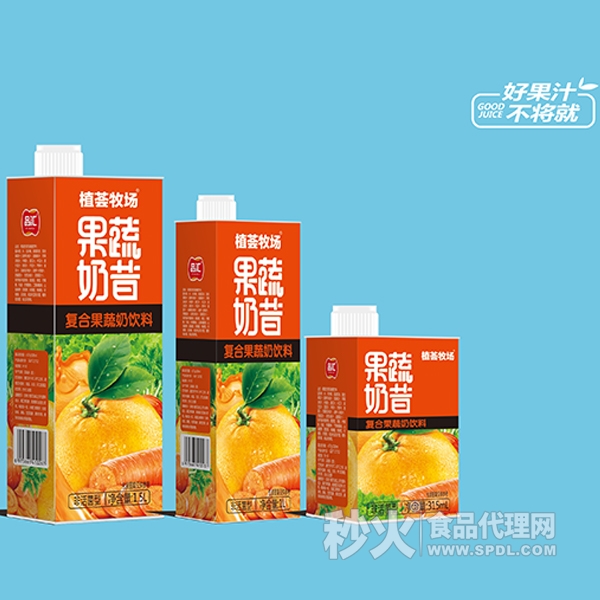 植薈牧場果蔬奶昔復(fù)合果蔬奶飲料1.5L