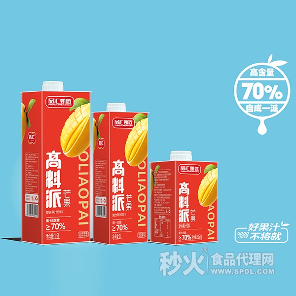 品汇甄选高料派芒果复合果汁饮料1.5L