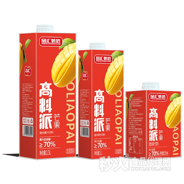 品匯甄選高料派芒果復(fù)合果汁飲料1.5L