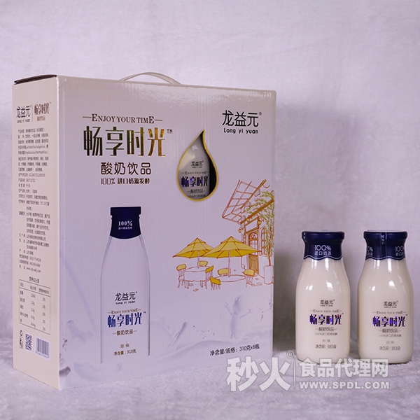 龙益元畅享时光酸奶饮品310mlx8瓶