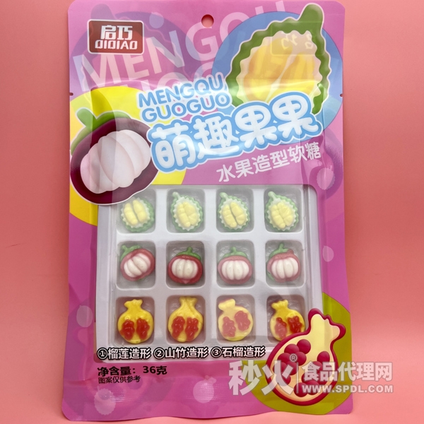 启巧萌趣果果水果造型软糖36g