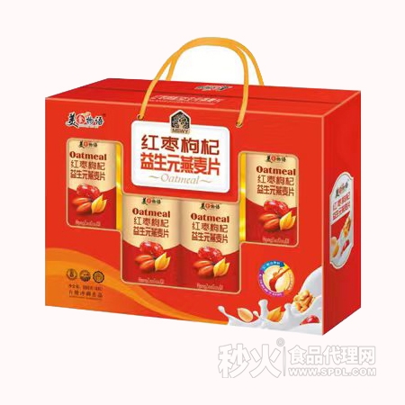 美食物语红枣枸杞益生元燕麦片礼盒