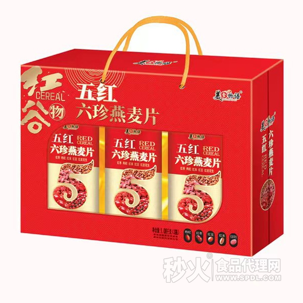 美食物语五红六珍燕麦片礼盒