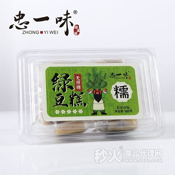 忠一味無(wú)蔗糖綠豆糕360g