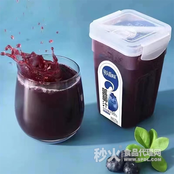 领头杨美滋蓝莓汁果蔬汁饮料杯装