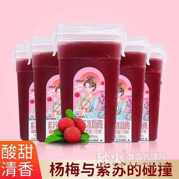 紫苏冰杨梅果蔬汁饮料380ml
