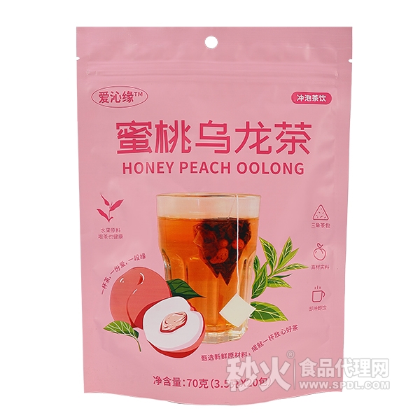 愛沁緣蜜桃烏龍茶沖泡茶飲70g