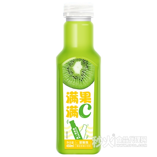 满满果C猕猴桃果粒型果汁饮料450ml