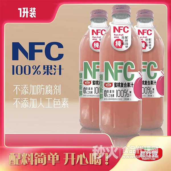 和丝露NFC锁住新鲜蜜桃复合果汁饮料1L