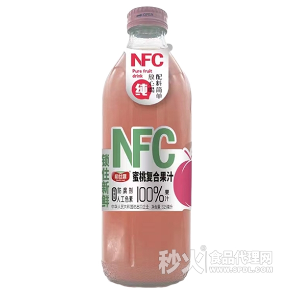 和丝露锁住新鲜蜜桃复合果汁饮料325ml