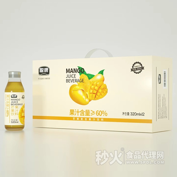 聪牌芒果复合果汁320mlx12瓶