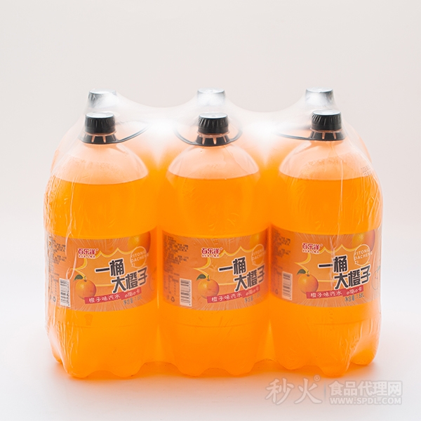 百乐洋一桶大橙子味汽水1.88Lx6瓶