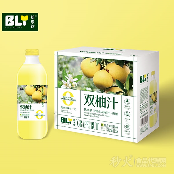 焙乐饮双柚汁复合果汁饮品1Lx6瓶