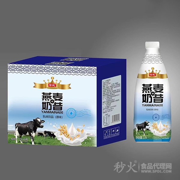 增健燕麦奶昔原味1.5Lx6瓶