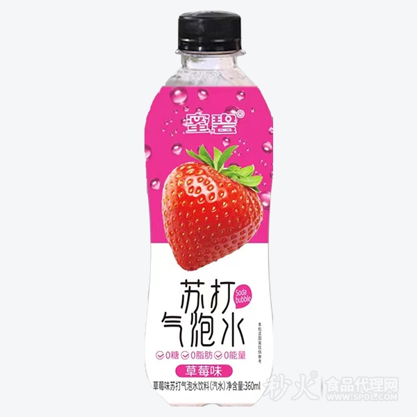 蜜碧蘇打氣泡水草莓味飲料360ml