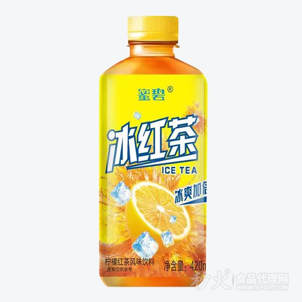 蜜碧冰红茶柠檬红茶风味饮料420ml