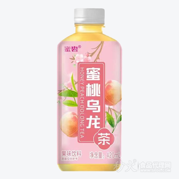 蜜碧蜜桃乌龙茶果饮料420ml