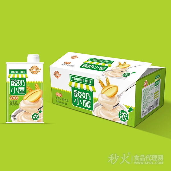 优福源酸奶小屋酸奶饮品麦香味315mlx15盒