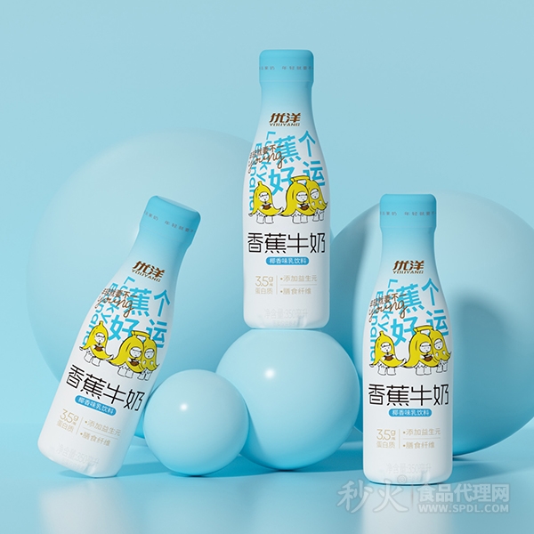 優(yōu)洋香蕉牛奶椰香味乳飲料350ml