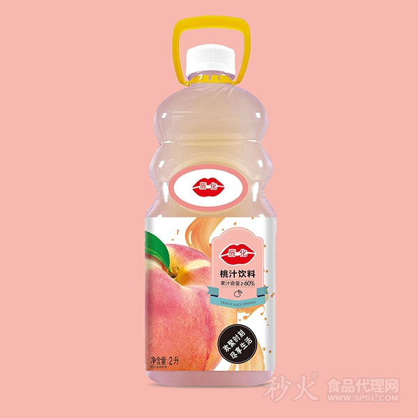 唇化桃汁饮料2L